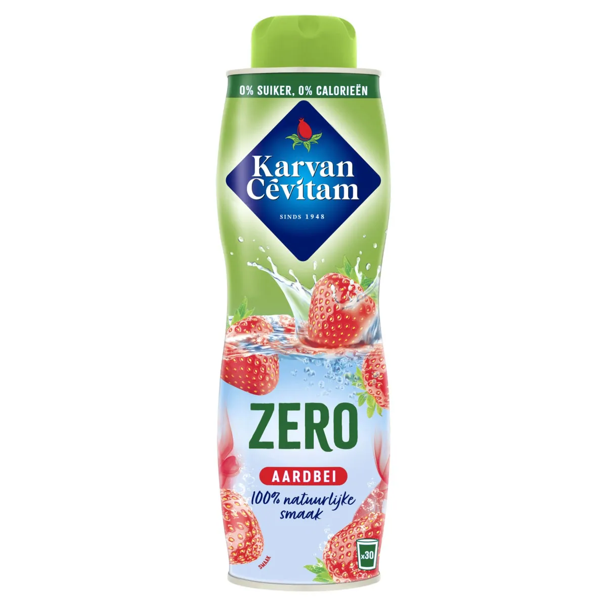 Karvan Cevitam Aardbei Zero fles 60cl