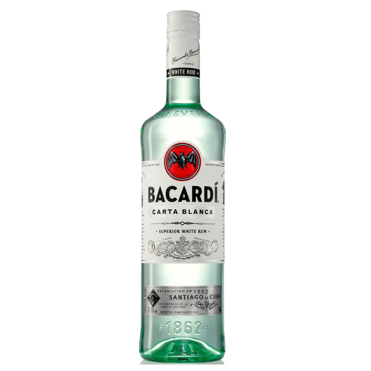 Bacardi Wit Carta Blanca 37,5% fles 100cl