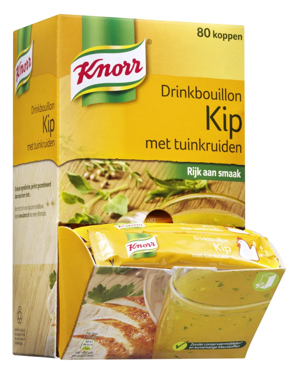 Knorr Drinkbouillon Kip met tuinkruiden sachet 5gr