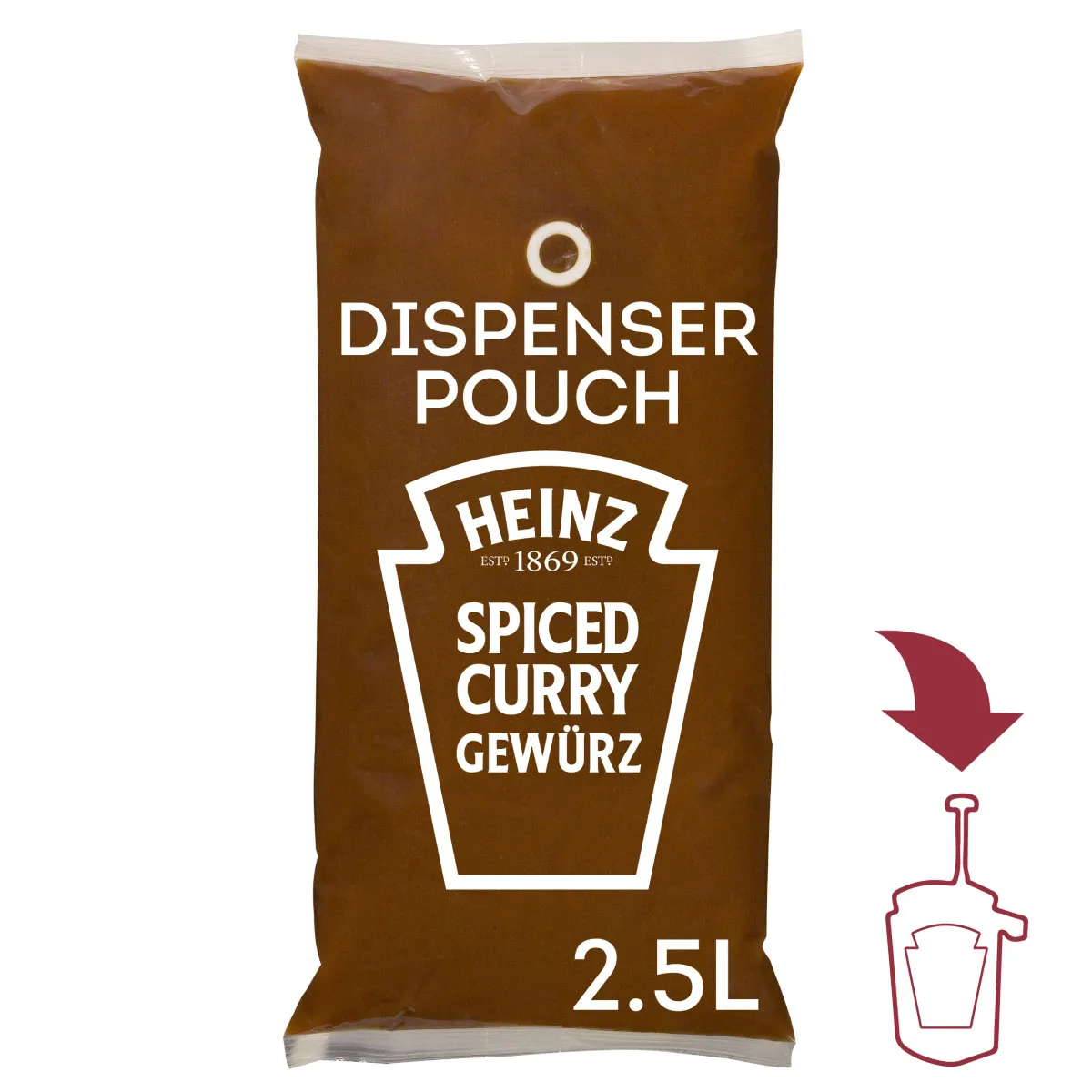 Heinz Curry Ketchup Gewurtz 2,5L S-O-M