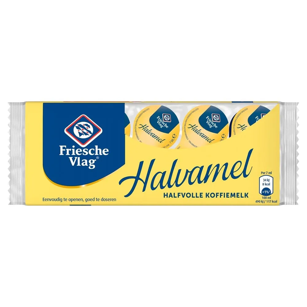 Friesche Vlag Halvamel cupjes 10x7ml