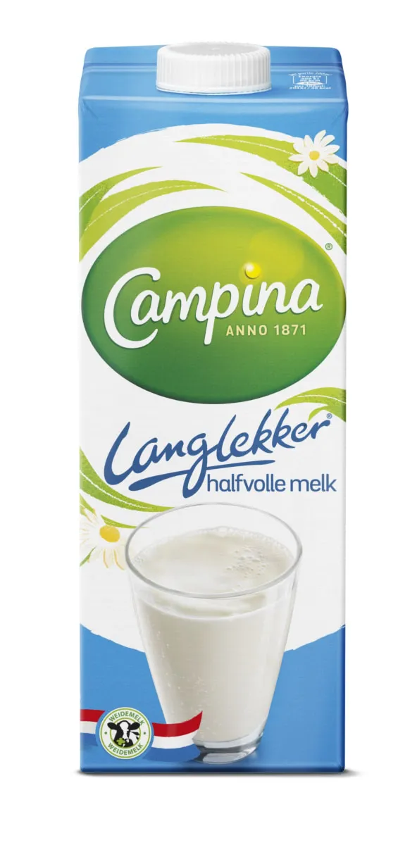 Campina LangLekker Halfvolle Melk pak 1ltr