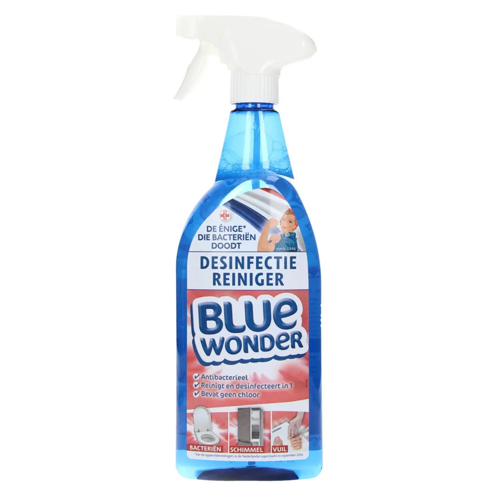 Blue Wonder Desinfectie Reiniger Spray fles 750ml
