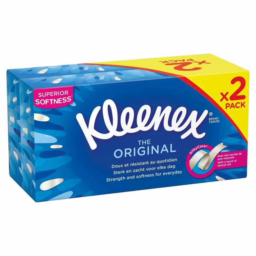 Kleenex Tissuebox Original 2-pack 144st