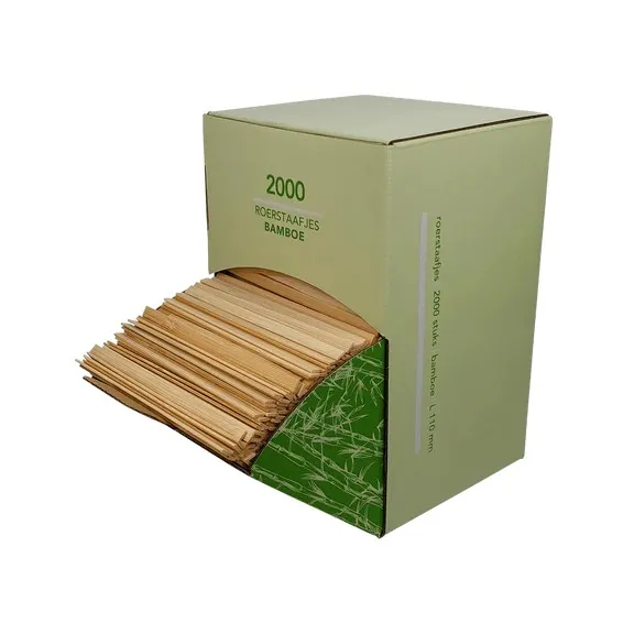 Bamboe Roerstaafjes 110mm dispenser