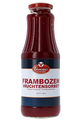 Gruno Framboos Sorbetsaus fles 990ml