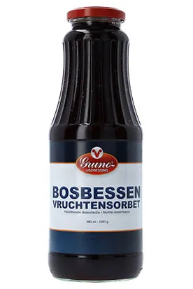 Gruno Bosbessen Sorbetsaus fles 990ml