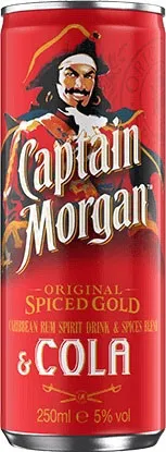 Captain Morgan Rum & Cola 5% s.blik 25cl