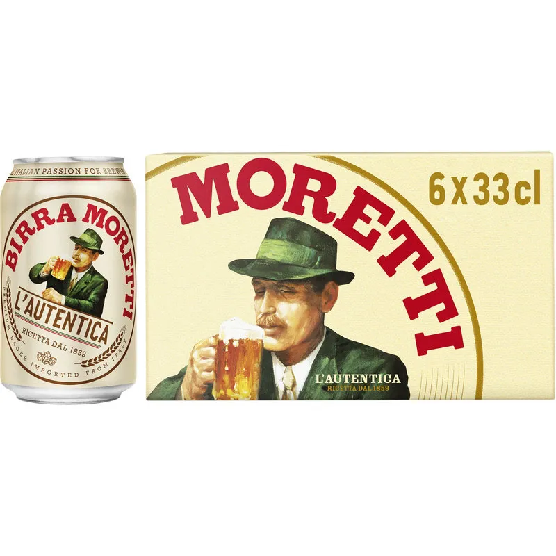 Birra Moretti 4,6% 4x6-pack s.blik 33cl