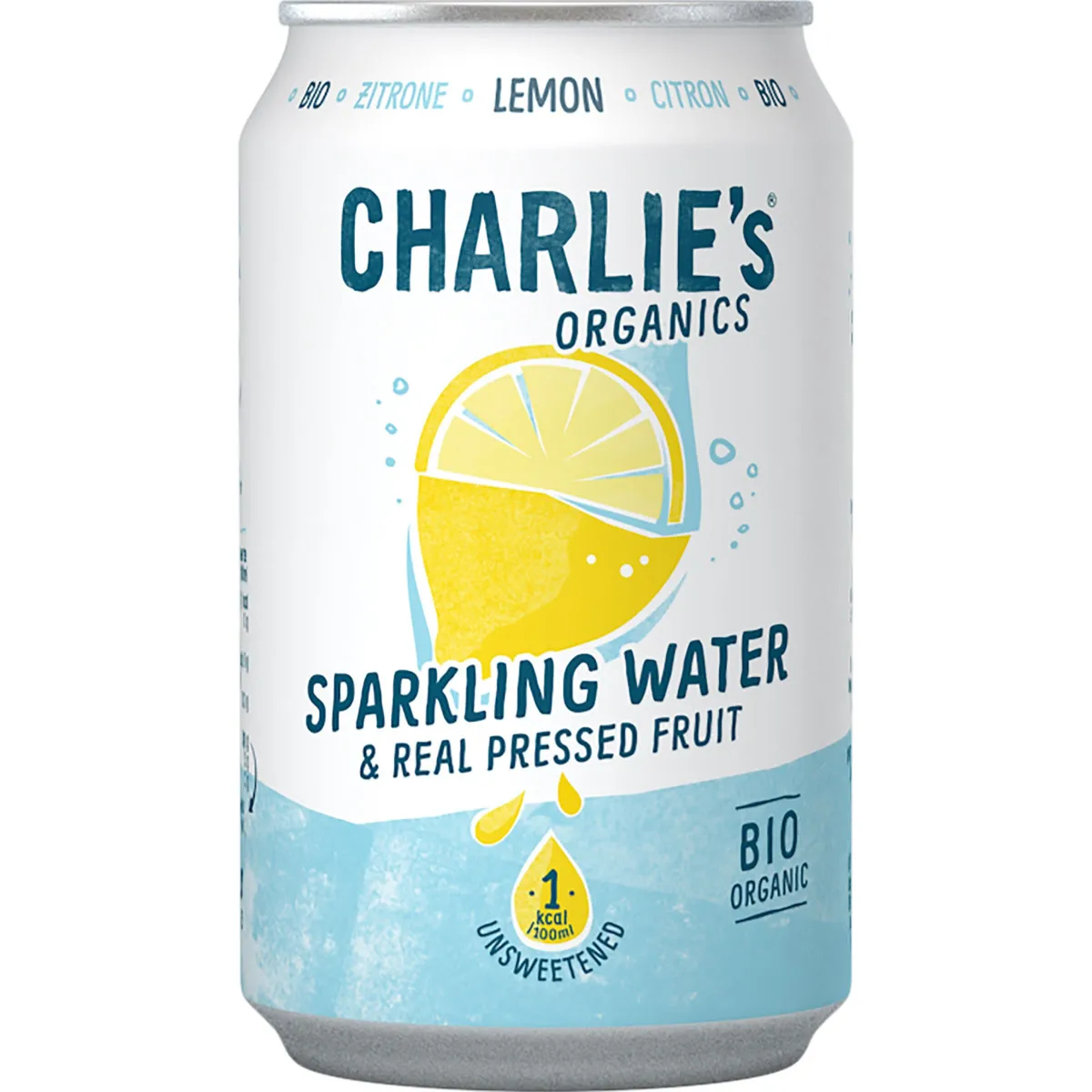 Charlie's Organics Sparkling Lemon (BIO) s.blik 33cl