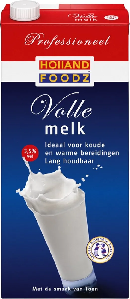 Holland Foodz Volle Melk 3,5% pak 1ltr
