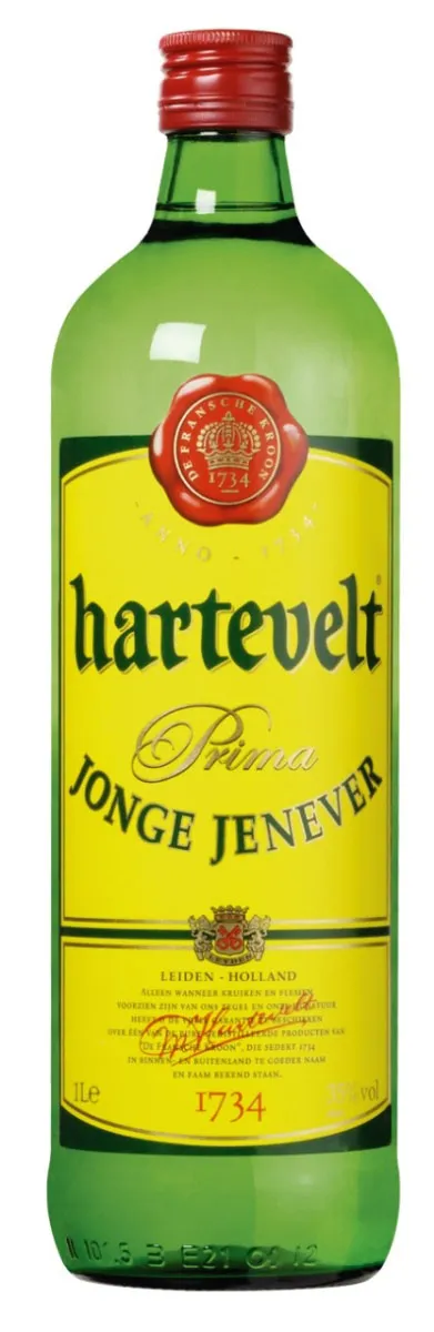 Hartevelt Jonge Jenever 35% fles 100cl