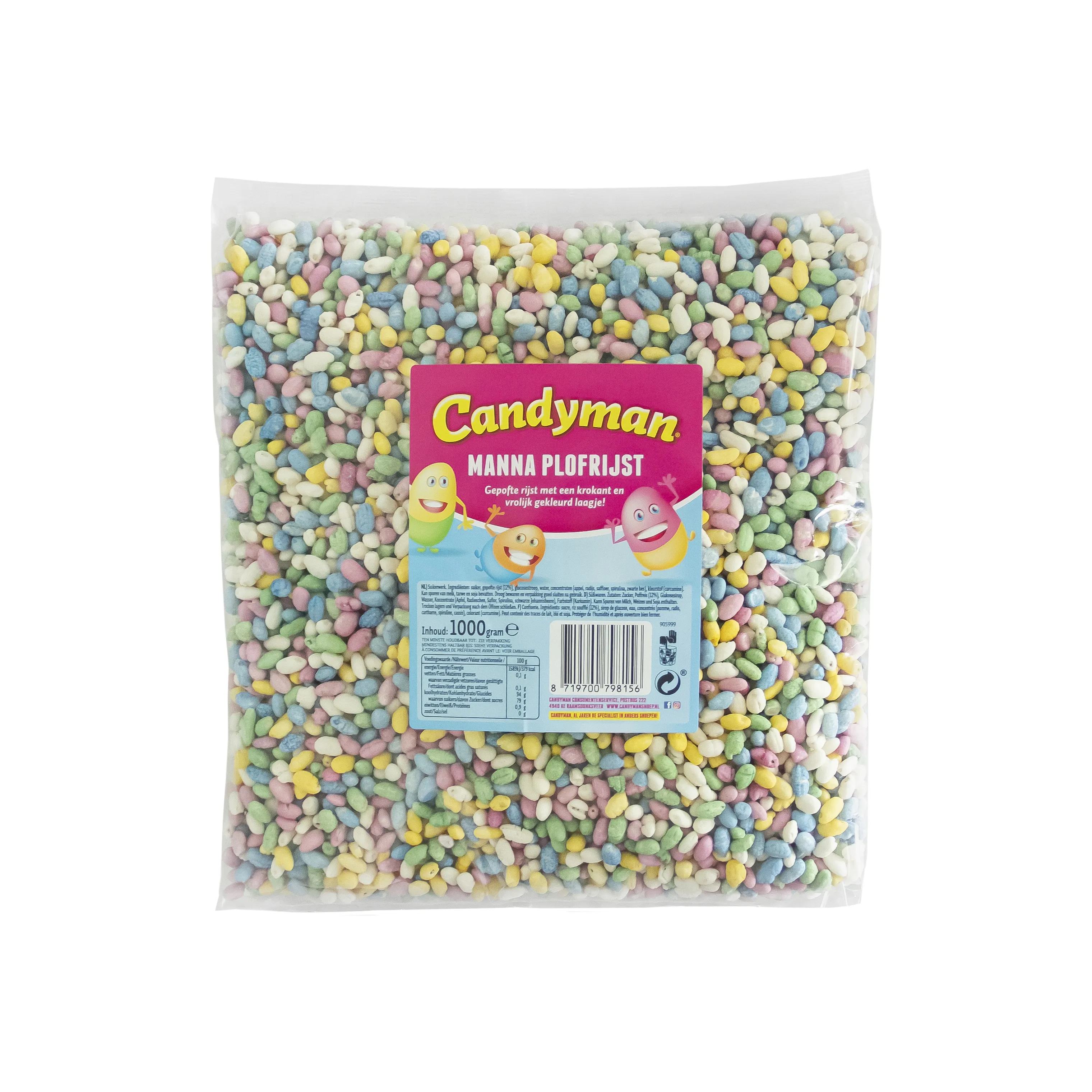 Candyman Manna Plofrijst Zak 1kg