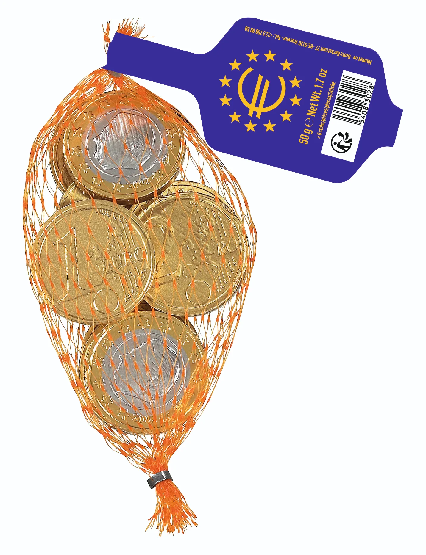 Hamlet Euromunten Melk netje 50gr