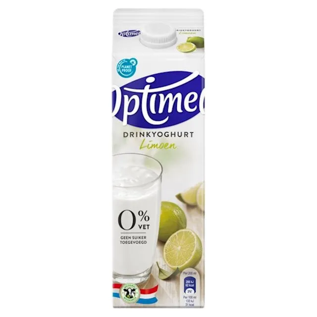 Optimel Drinkyogurt Limoen pak 1ltr