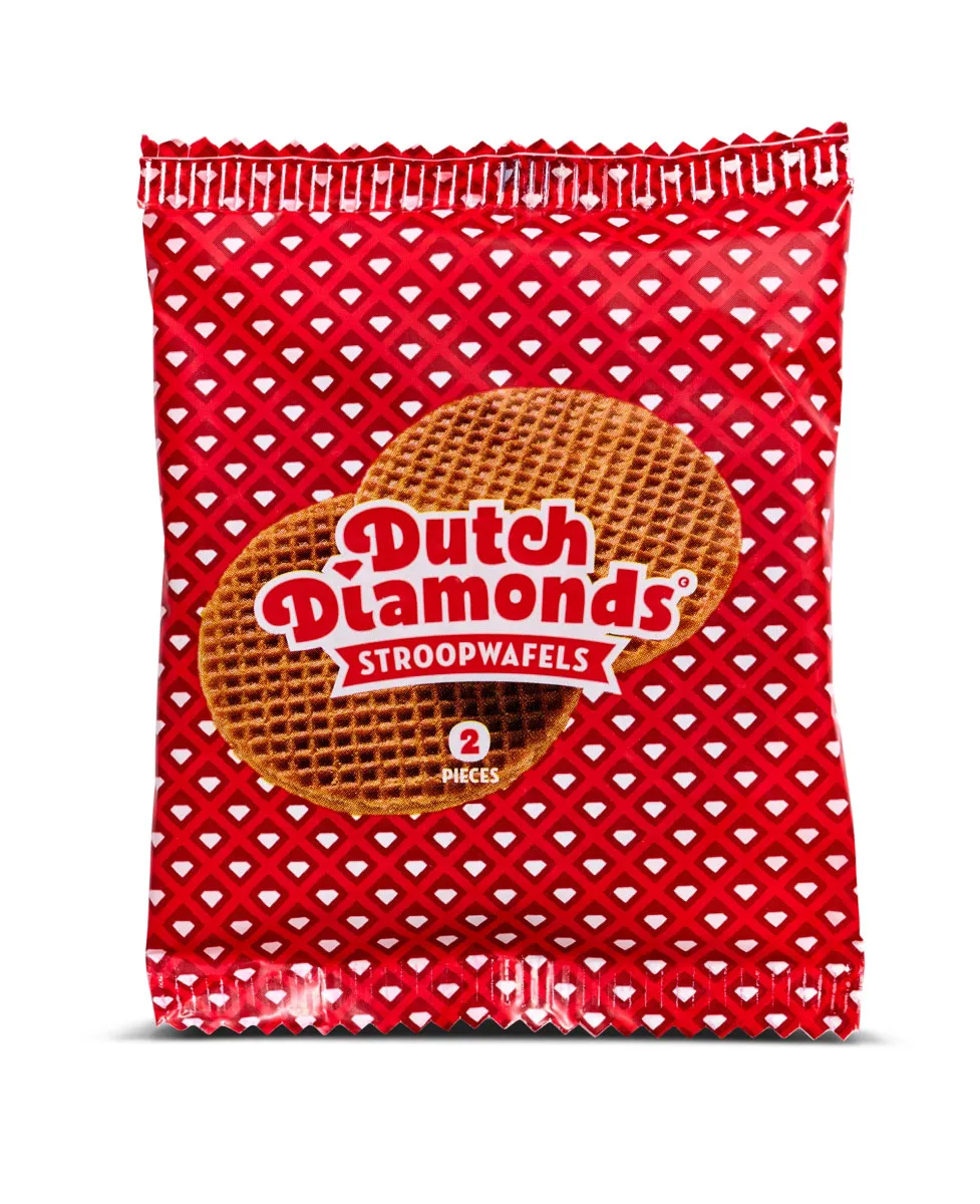 Dutch Diamonds Stroopwafel duopak 64gr Rood