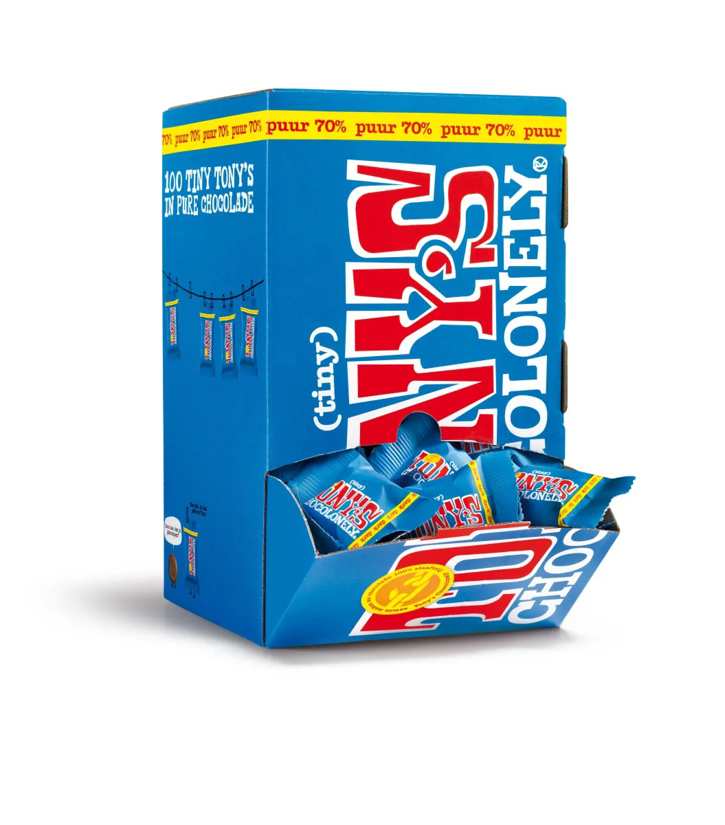 Tony's Chocolonely Tiny's Puur 900gr 100st