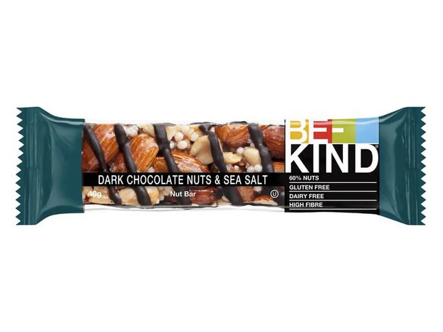 Be-Kind Dark Chocolate Nuts & Sea Salt reep 40gr