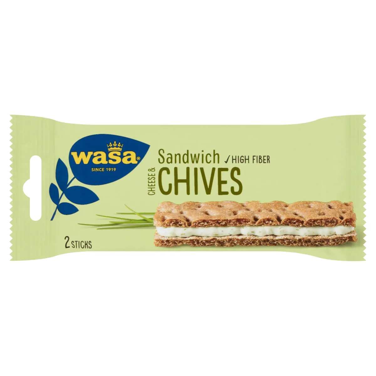 Wasa Sandwich Roomkaas Bieslook (Groen) 37gr