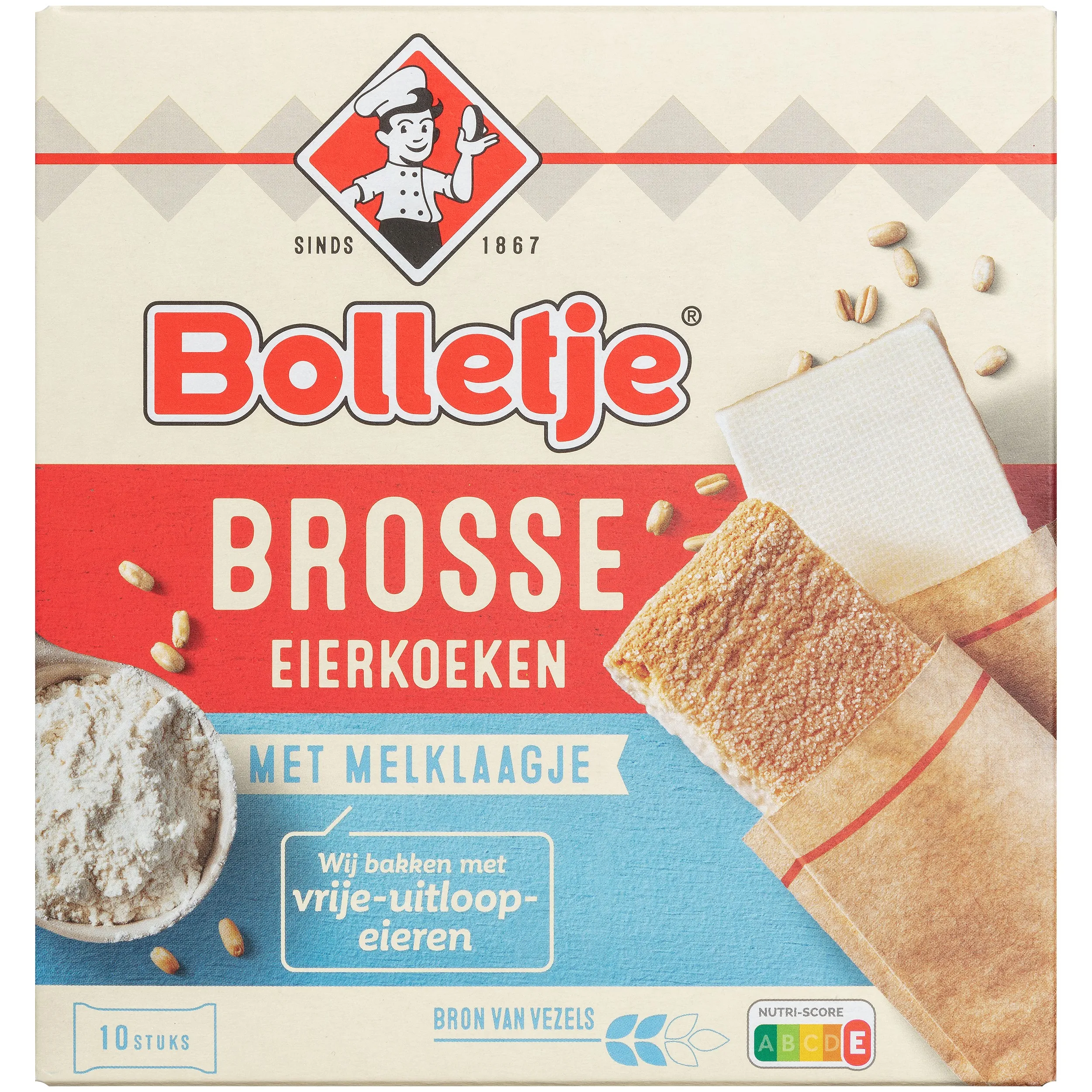 Bolletje Brosse Eierkoek 10st pak 155gr
