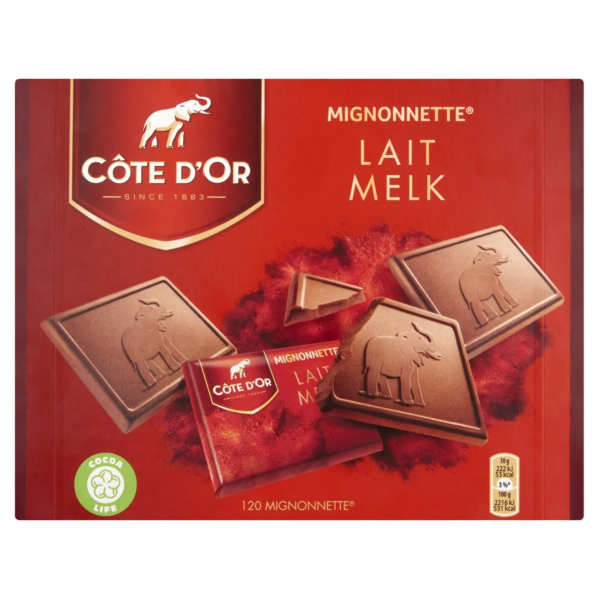 Cote d'Or Mignonnettes Horeca 120st 10gr