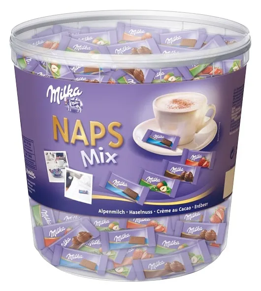 Milka Naps Mixbox (ca 207st) silo 1kg