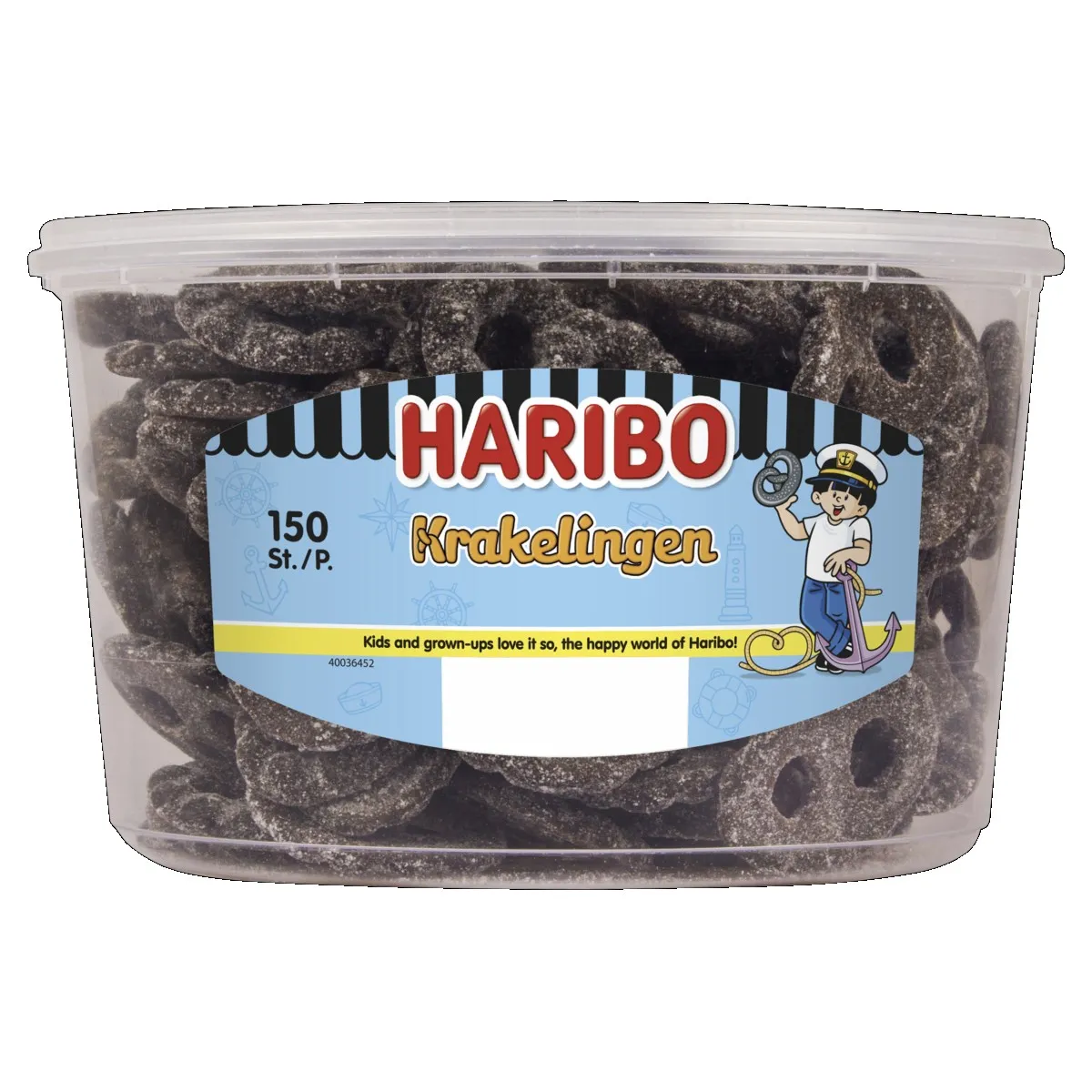 Haribo Drop Krakelingen (Veggie) silo