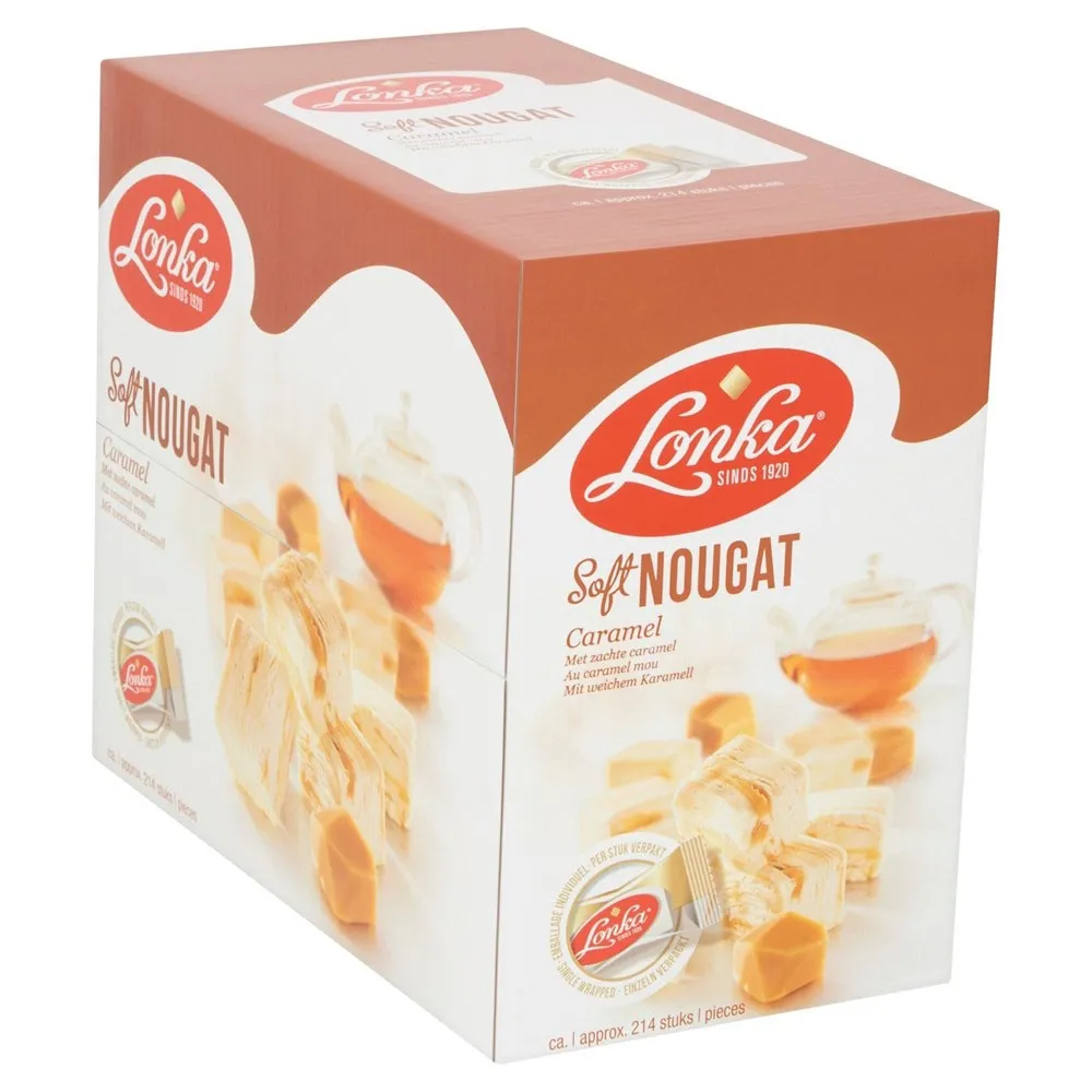 Lonka Nougat Caramel per stuk verpakt 12gr