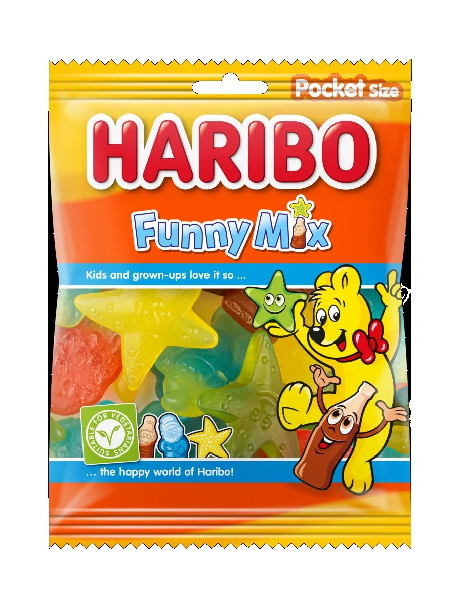 Haribo Funny Mix (Veggie) zakje 75gr