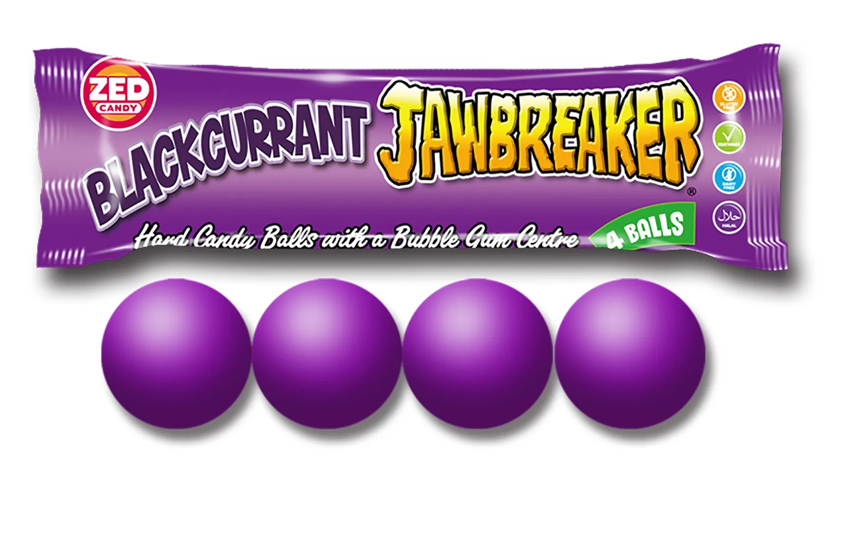 ZED Jawbreaker Blackcurrant 4-pack