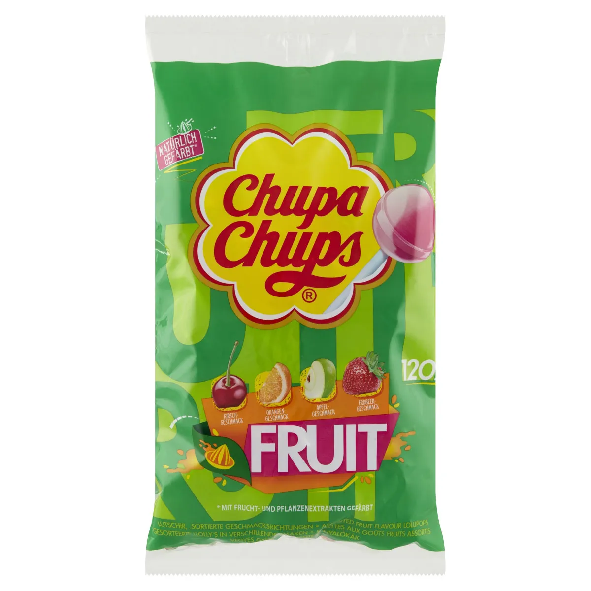 Chupa Chups Fruit zak (100+20)