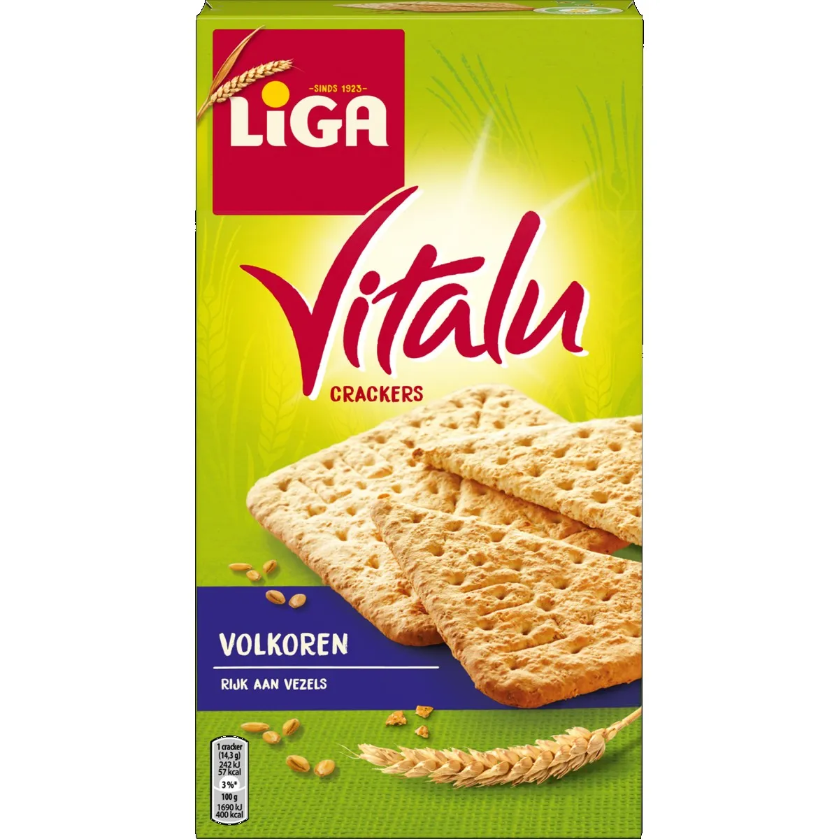 Liga VitaLU Tussendoor Crackers Voltarwe 200gr