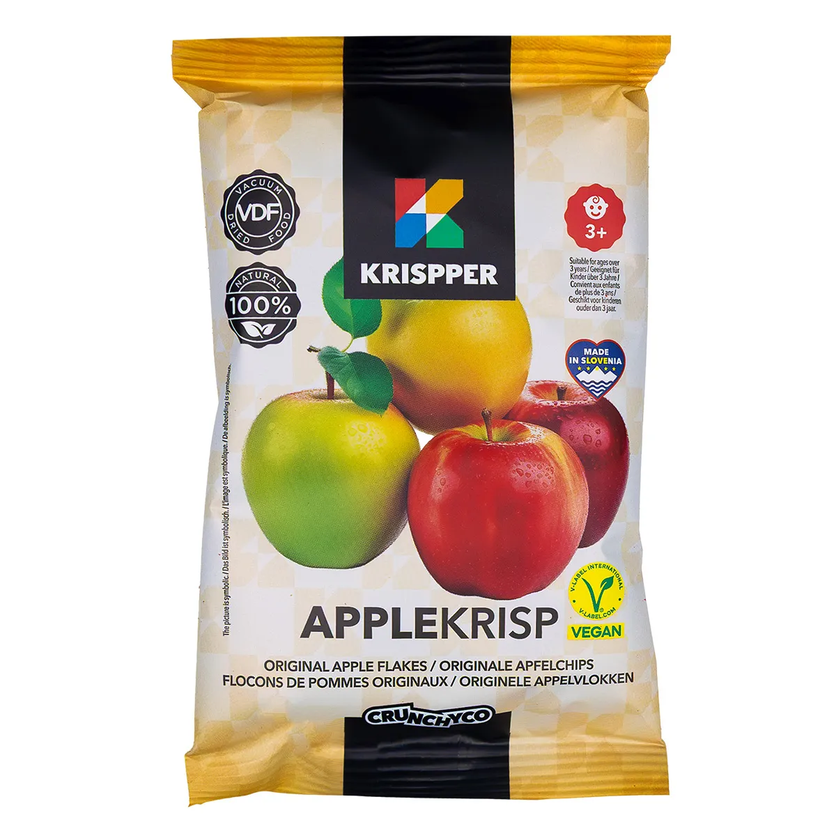 Krispper Fruitchips Appel zakje 20gr <75kcal