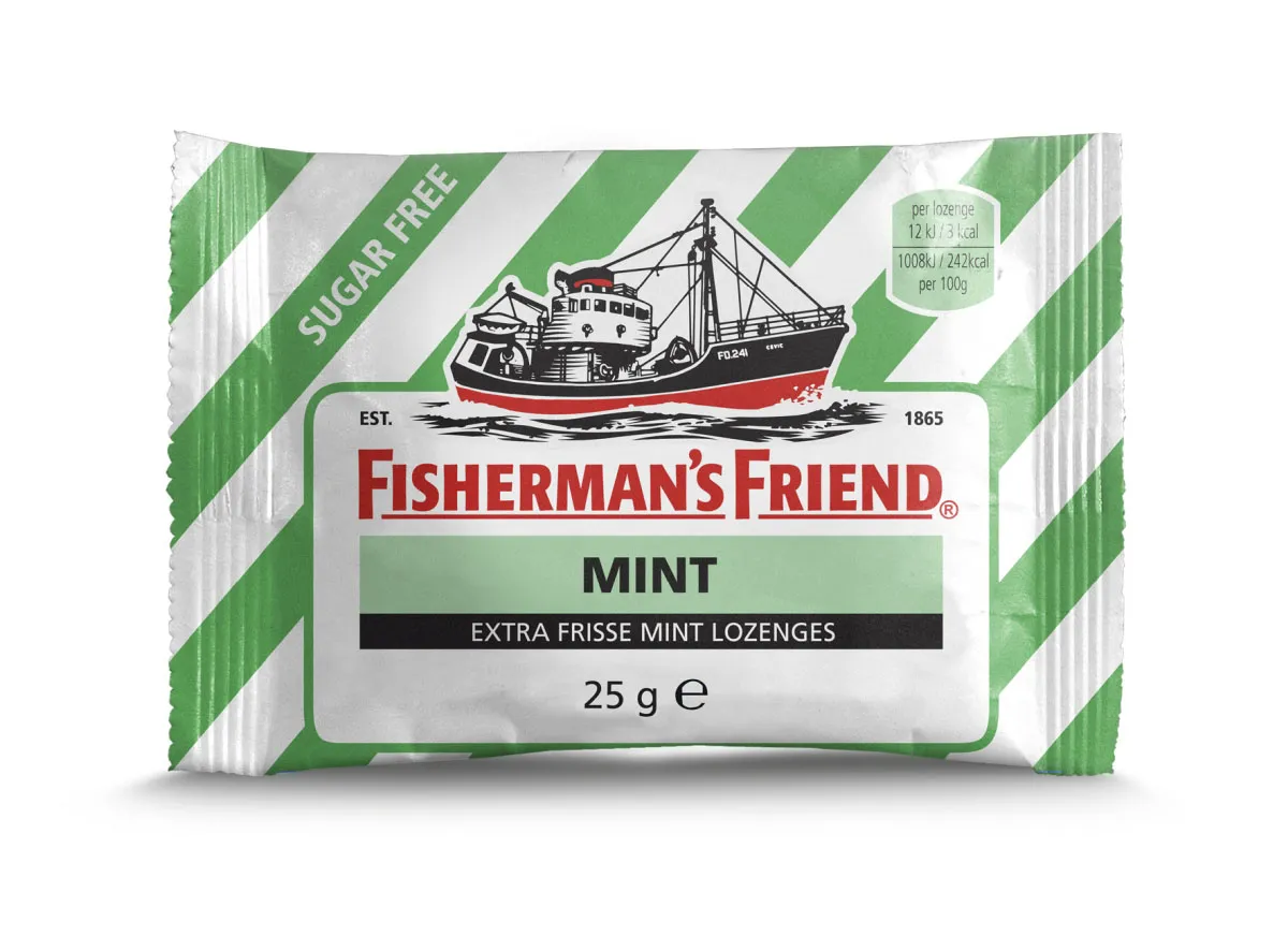 Fisherman's Friend Mint S.V. zakje 25gr (Groen)