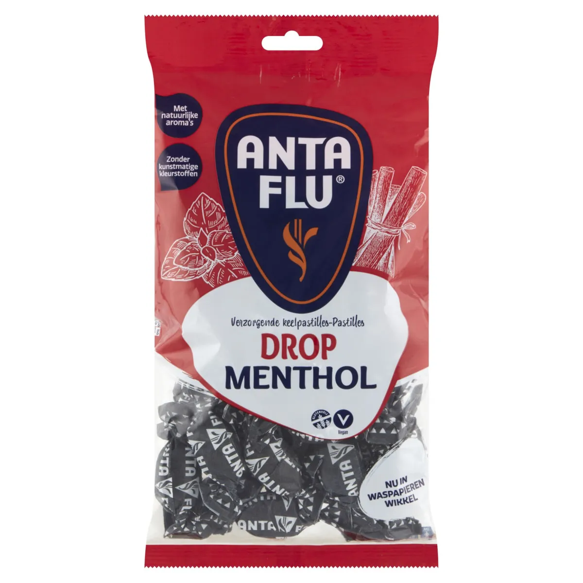 Anta Flu Dropmint (rood) zak 165gr