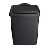 Quartz Black Hygienebak 8ltr kunststof mat zwart
