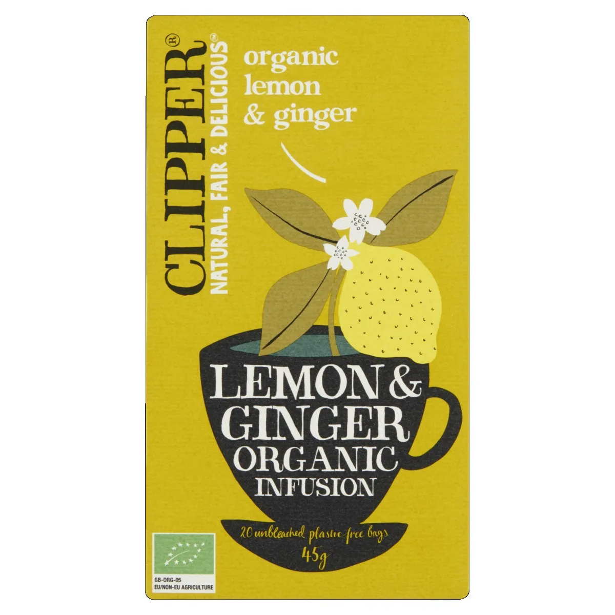 Clipper Tea Lemon & Ginger (BIO) doosje 20st