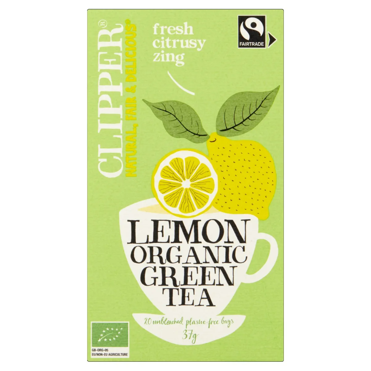 Clipper Green Tea Lemon (BIO) doosje 20st