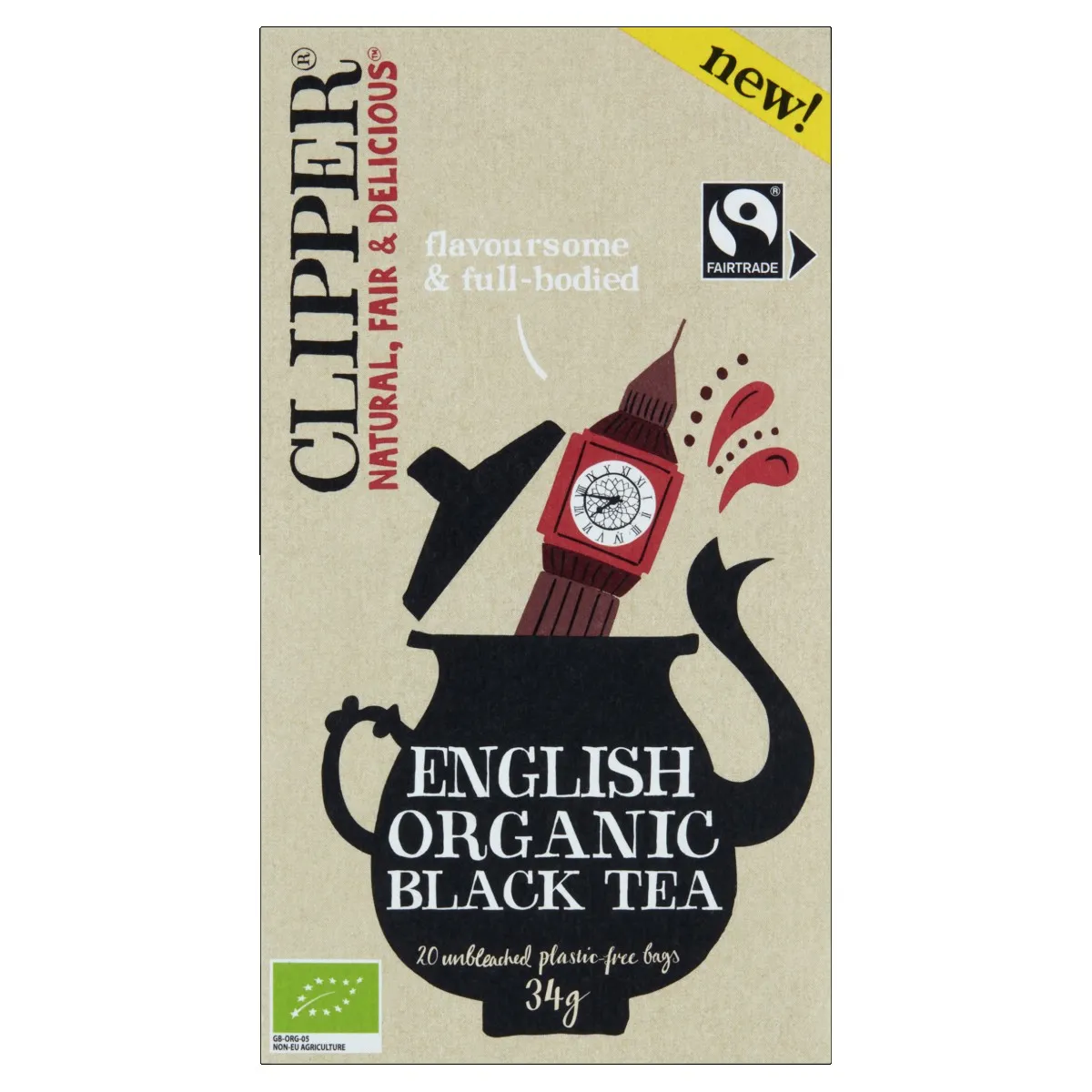 Clipper English Breakfast Tea (BIO) doosje 20st