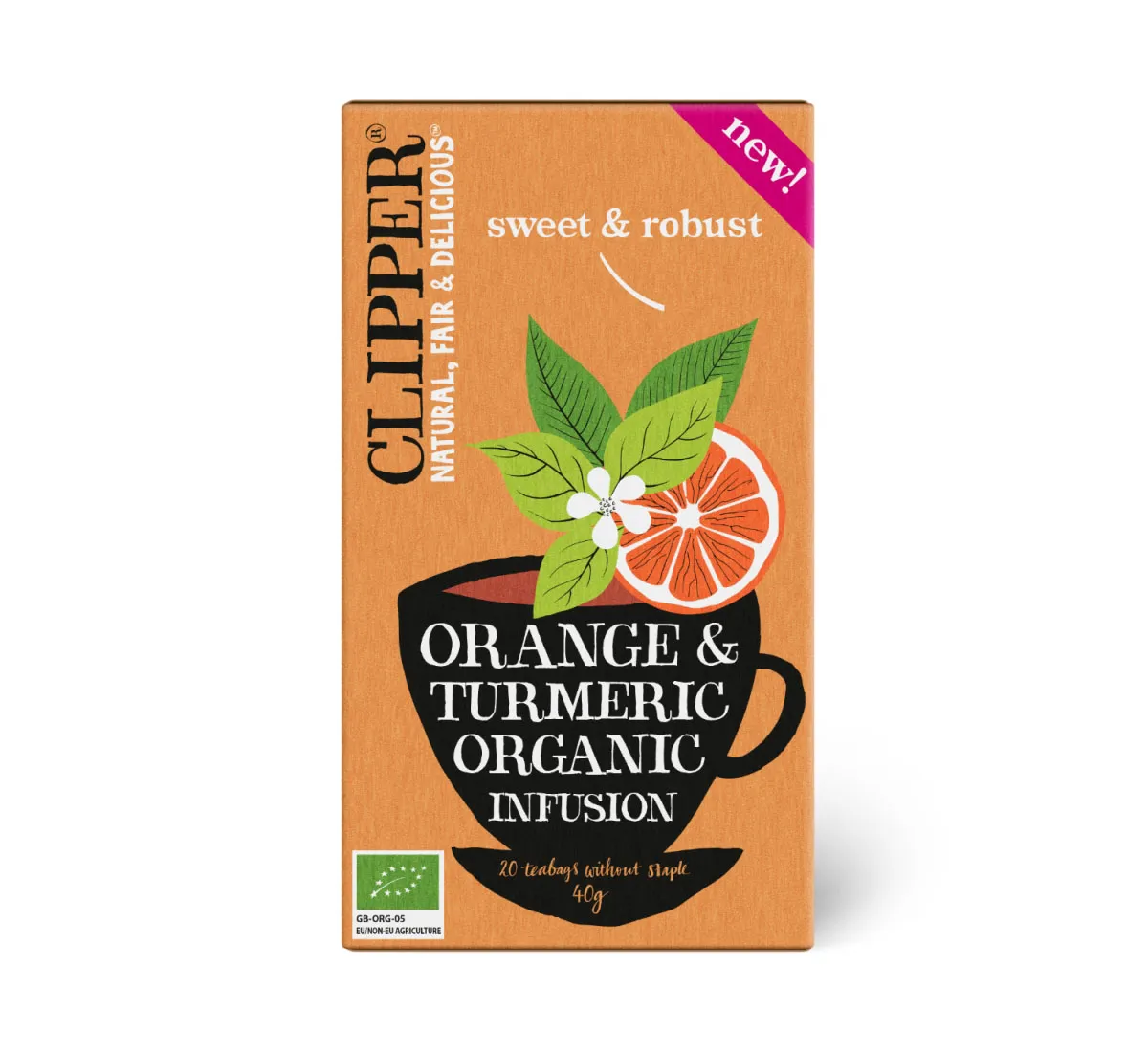 Clipper Tea Orange & Turmeric (BIO) doosje 20st