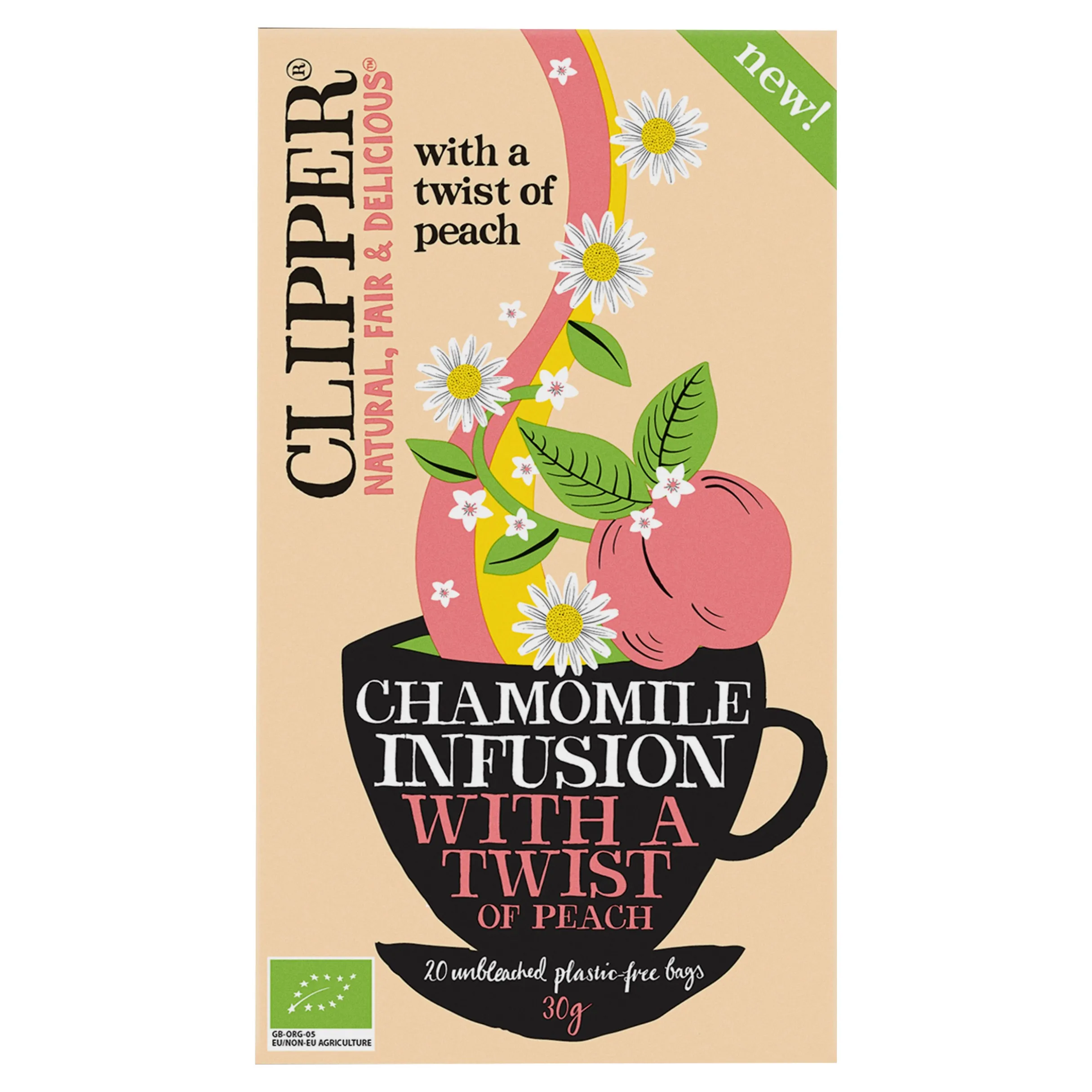 Clipper Thee Chamomille with a Twist (BIO) doosje 20st