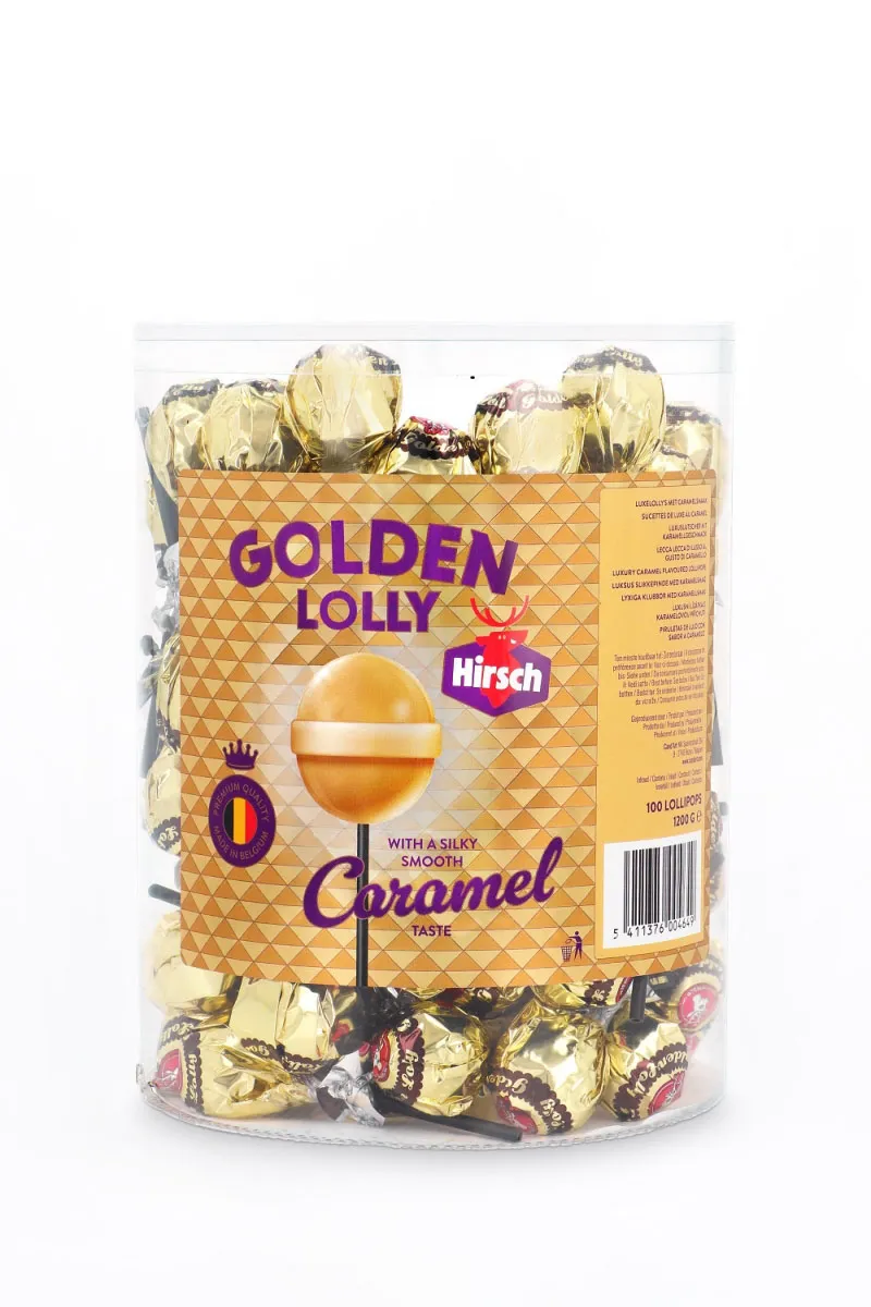 Hirsch Golden Caramel Lolly silo 12gr