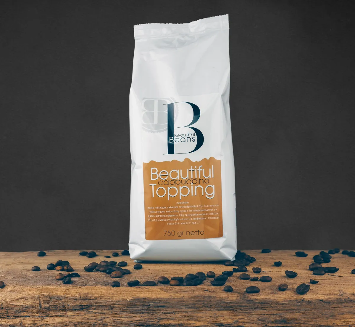 Beautiful Beans Cappuccino Topping zak 750gr
