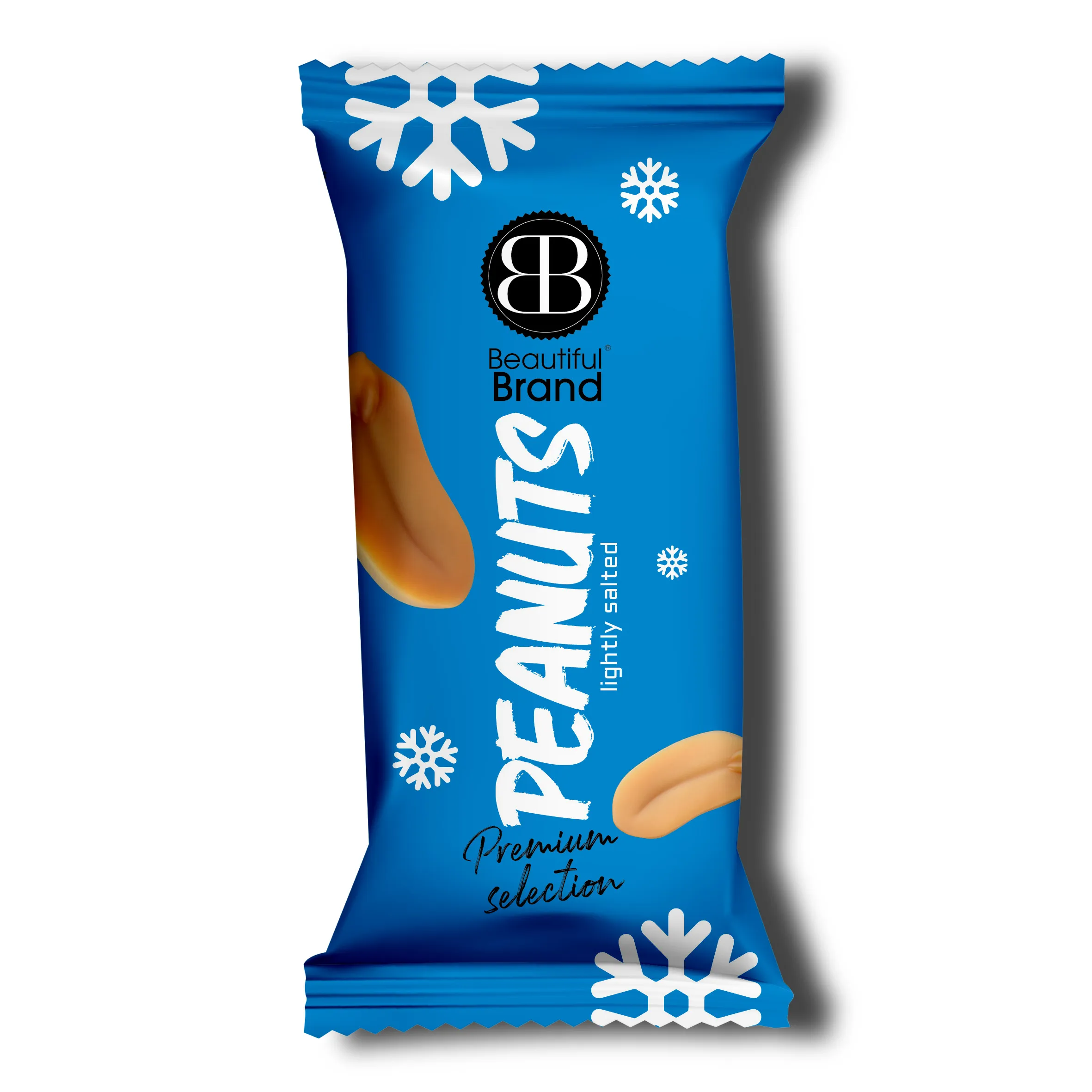 Beautiful Nuts Pinda zakje 50gr Blauw