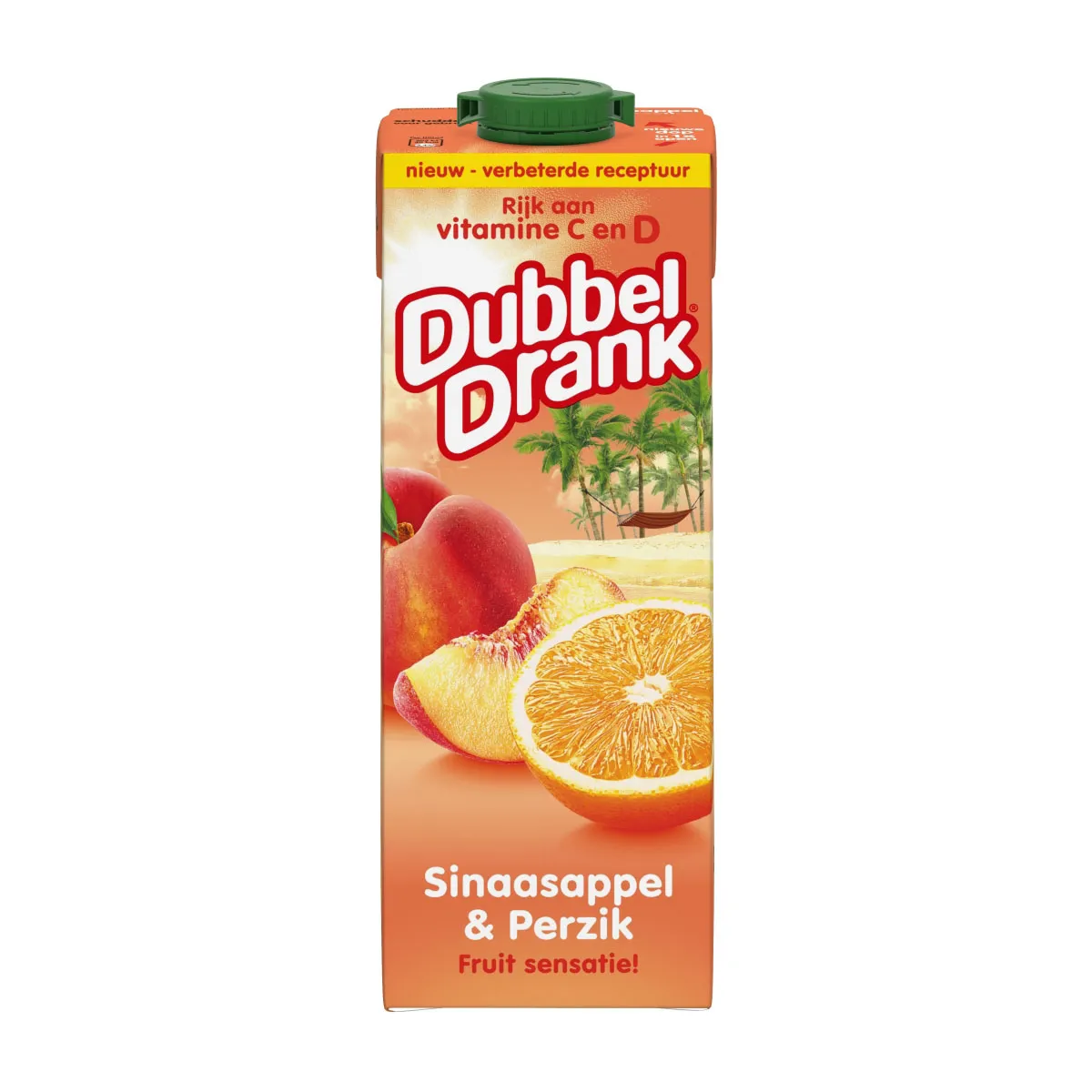 Dubbeldrank Sinaasappel Perzik pak 1ltr