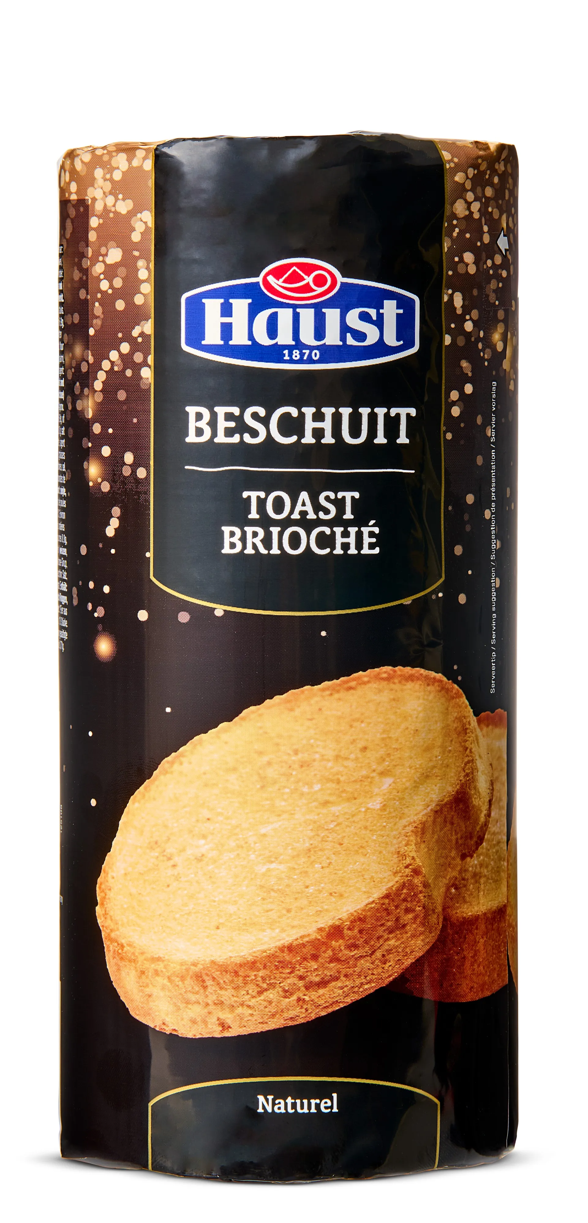Haust Beschuit Naturel Zwart 125gr