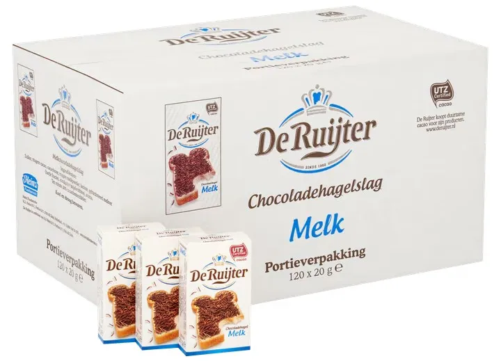 De Ruijter Hagelslag Melk pakje 20gr