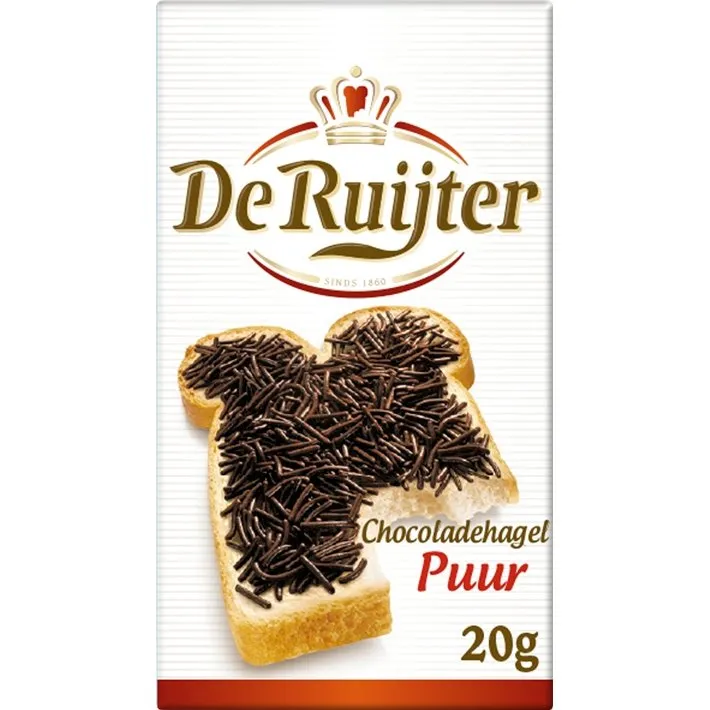 De Ruijter Hagelslag Puur pakje 20gr