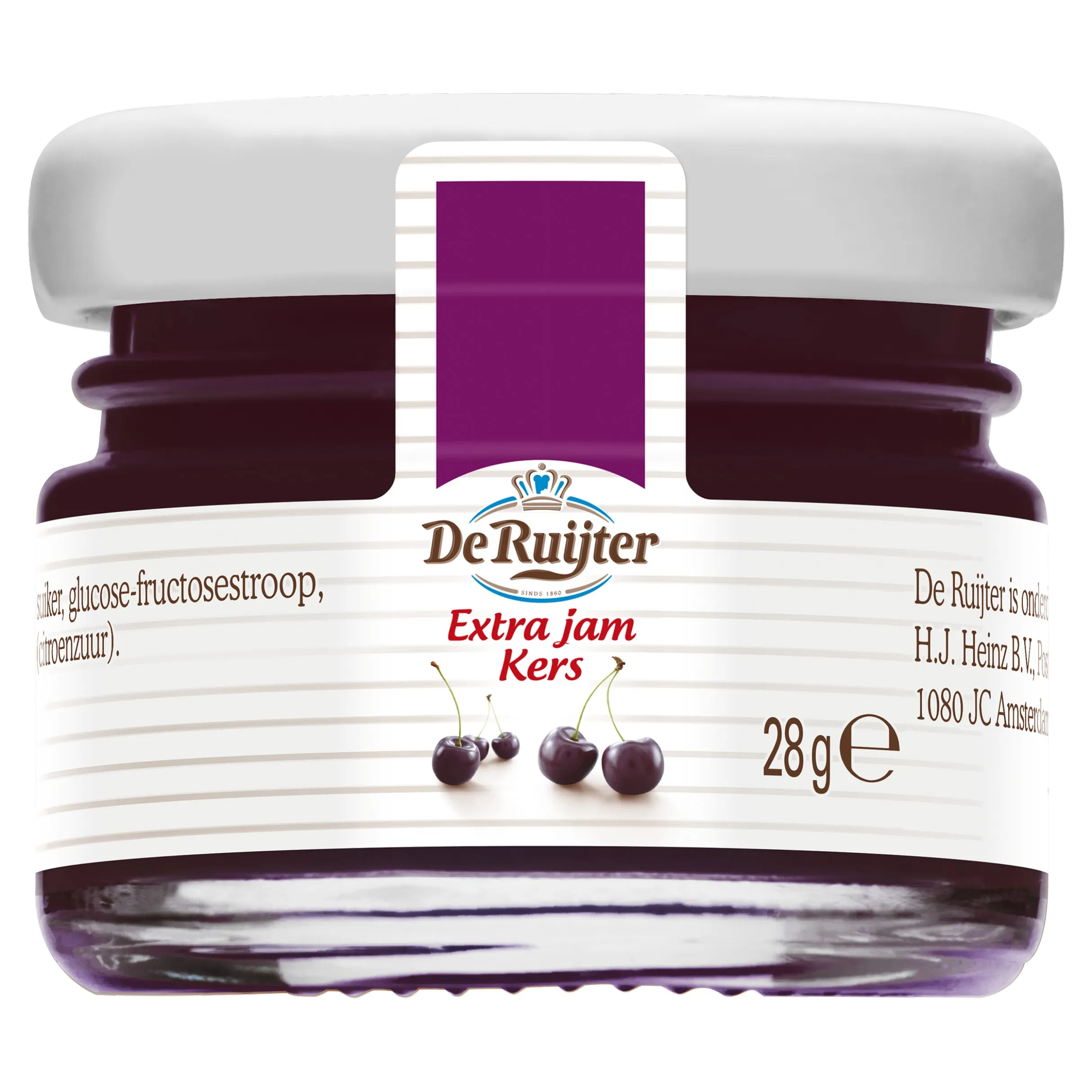 De Ruijter Extra Jam Kers Potje 28gr