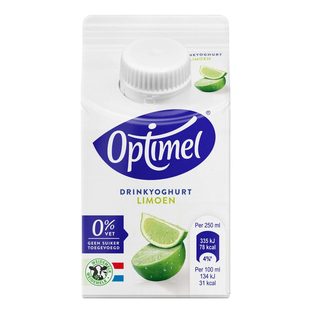 Campina Optimel Limoen pakje 250ml